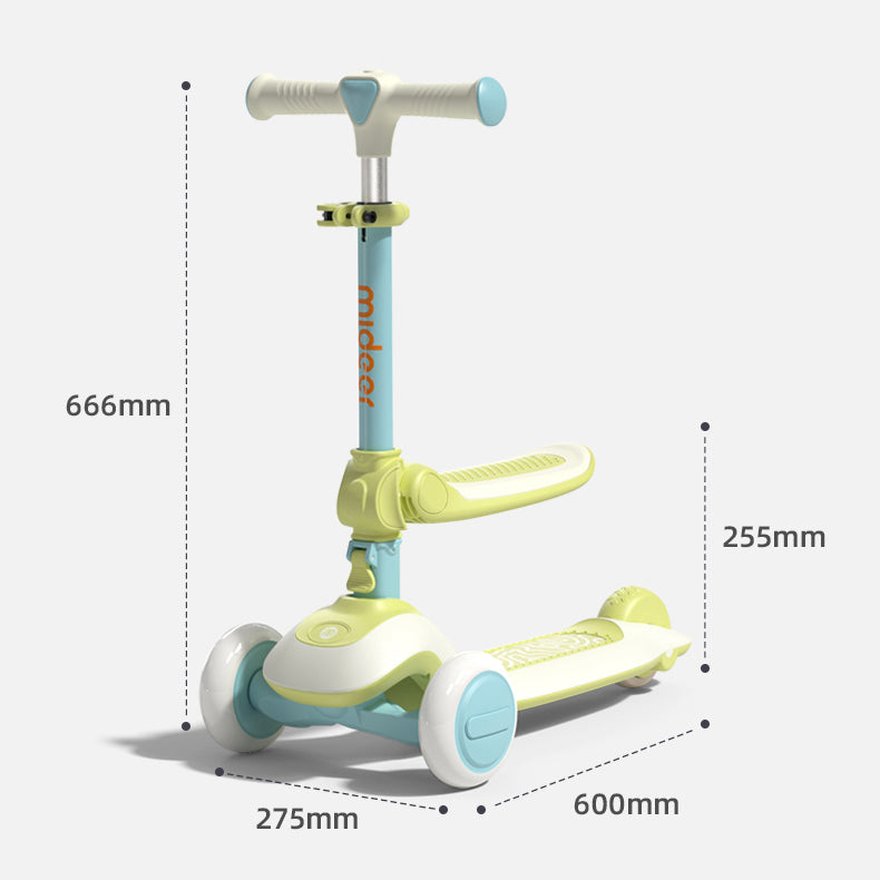 Mideer 2-in-1 Foldable Scooter