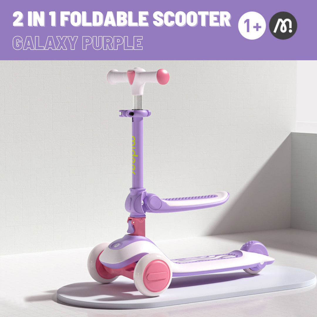 Mideer 2-in-1 Foldable Scooter