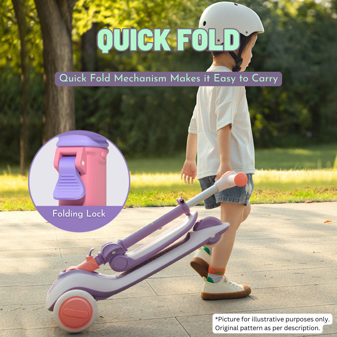 Mideer 2-in-1 Foldable Scooter