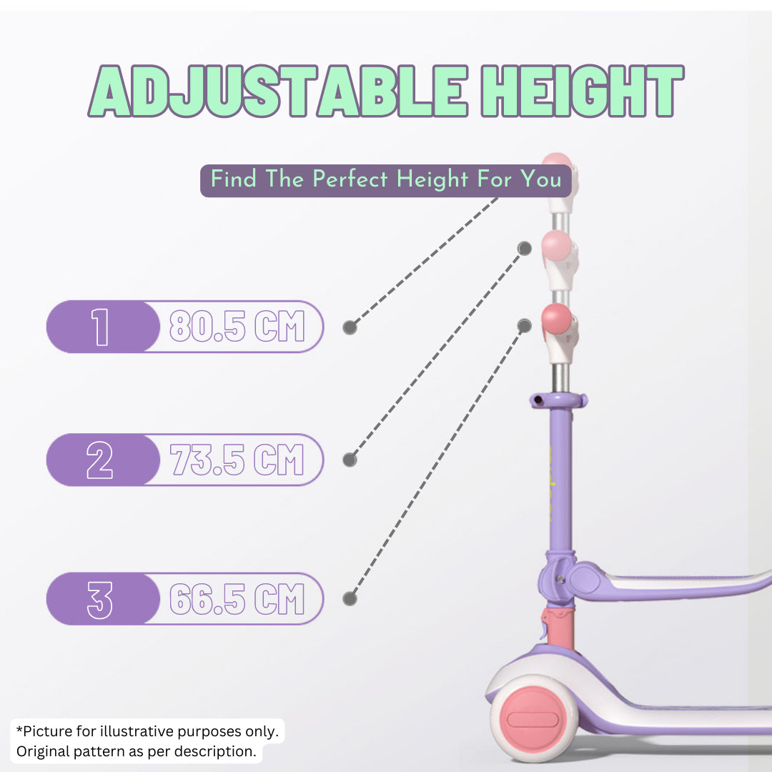 Mideer 2-in-1 Foldable Scooter
