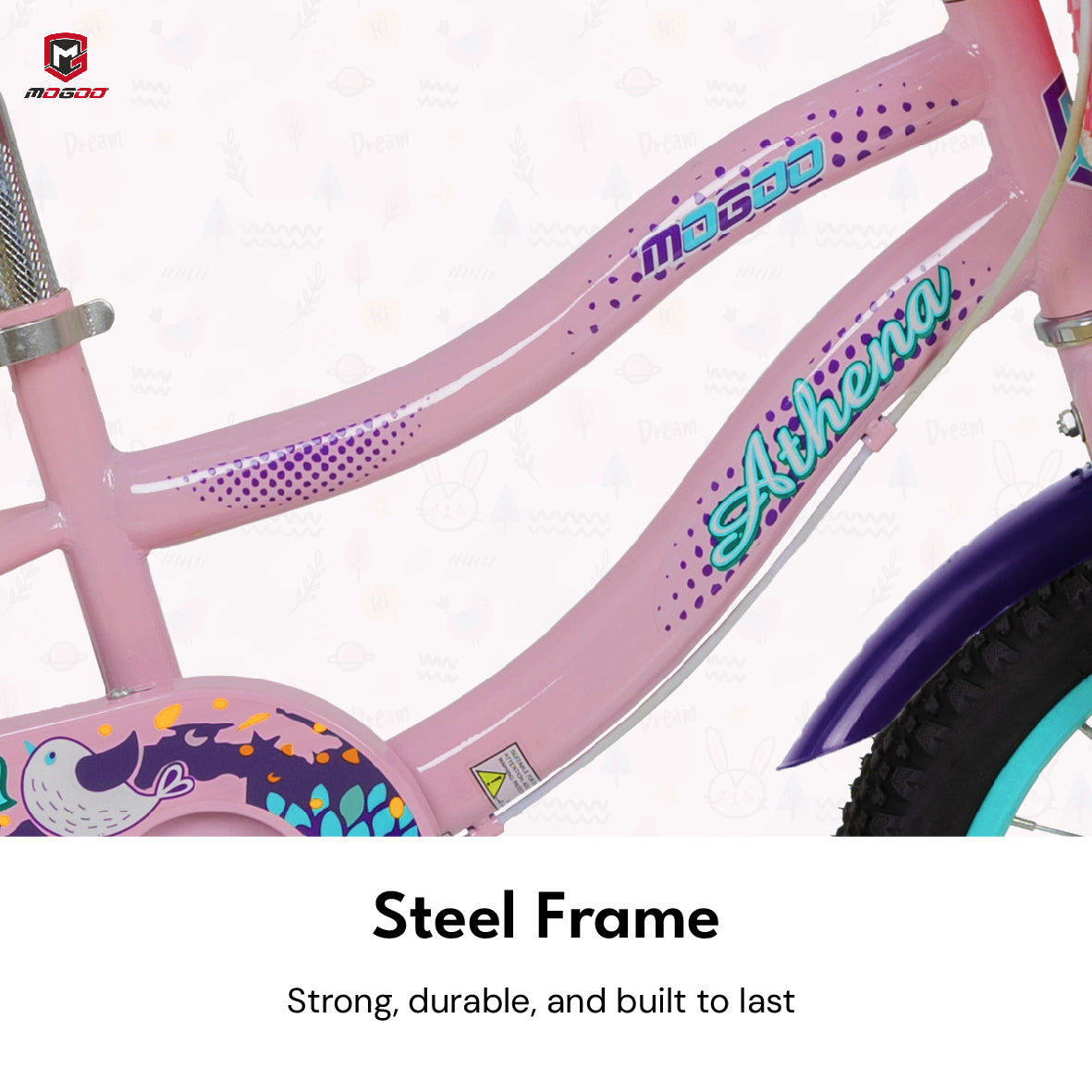 Mogoo Athena 12" Kids Bike (Renewed)