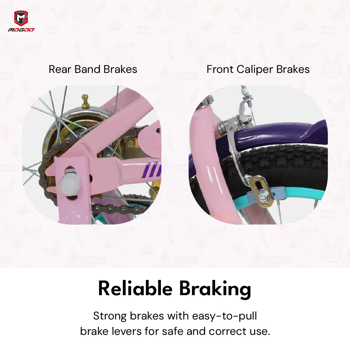 Mogoo Athena 12" Kids Bike (Renewed)