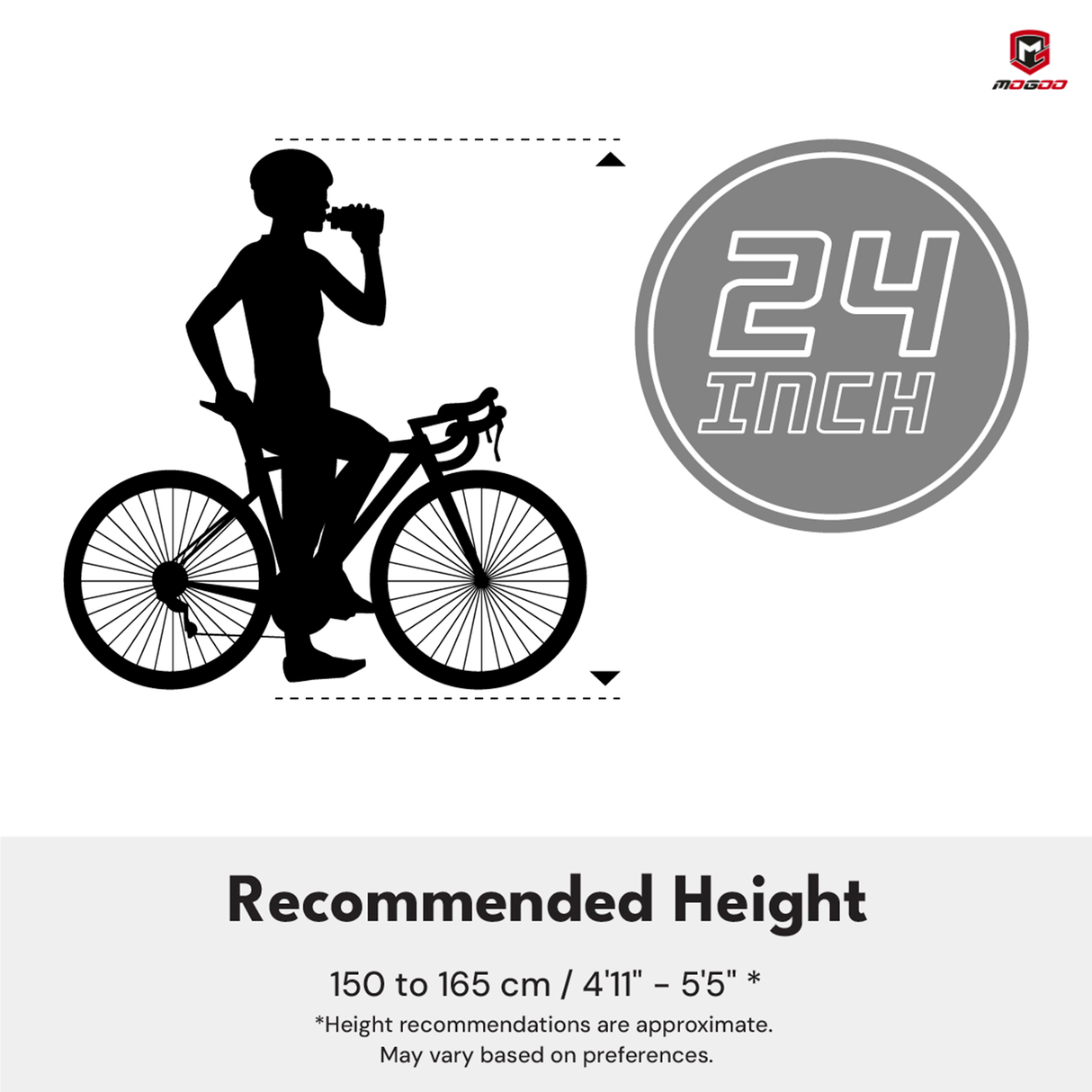 Mogoo Brooklyn Single Speed Cruiser 24" Bike