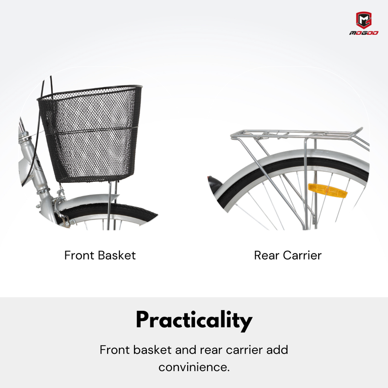 Mogoo Brooklyn 6 Speed 24" Cruiser Bike