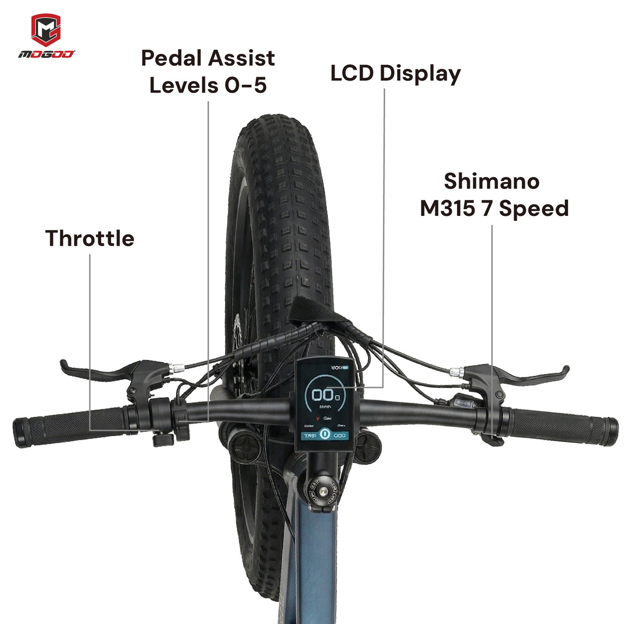 Mogoo Orion E-Fat 26" Mountain Bike