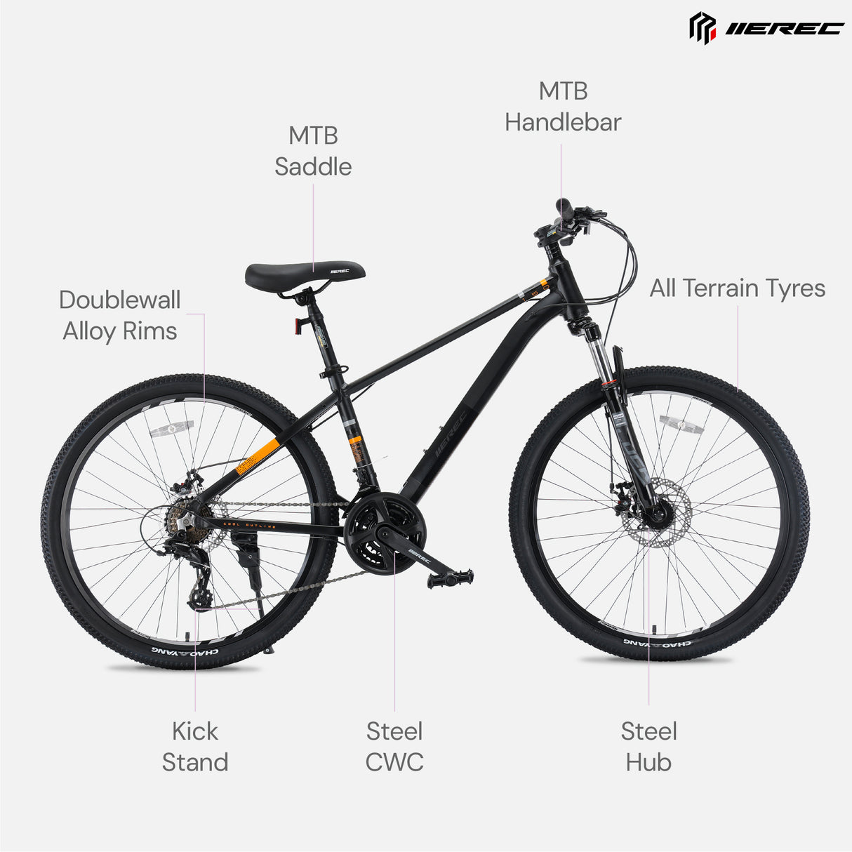 Merec Knight 150 27.5" 24 Speed Mountain Bike — view 6 of 7