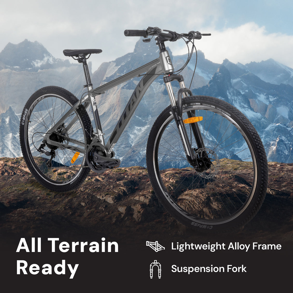 Mogoo Titan 26" Mountain Bike (Renewed)