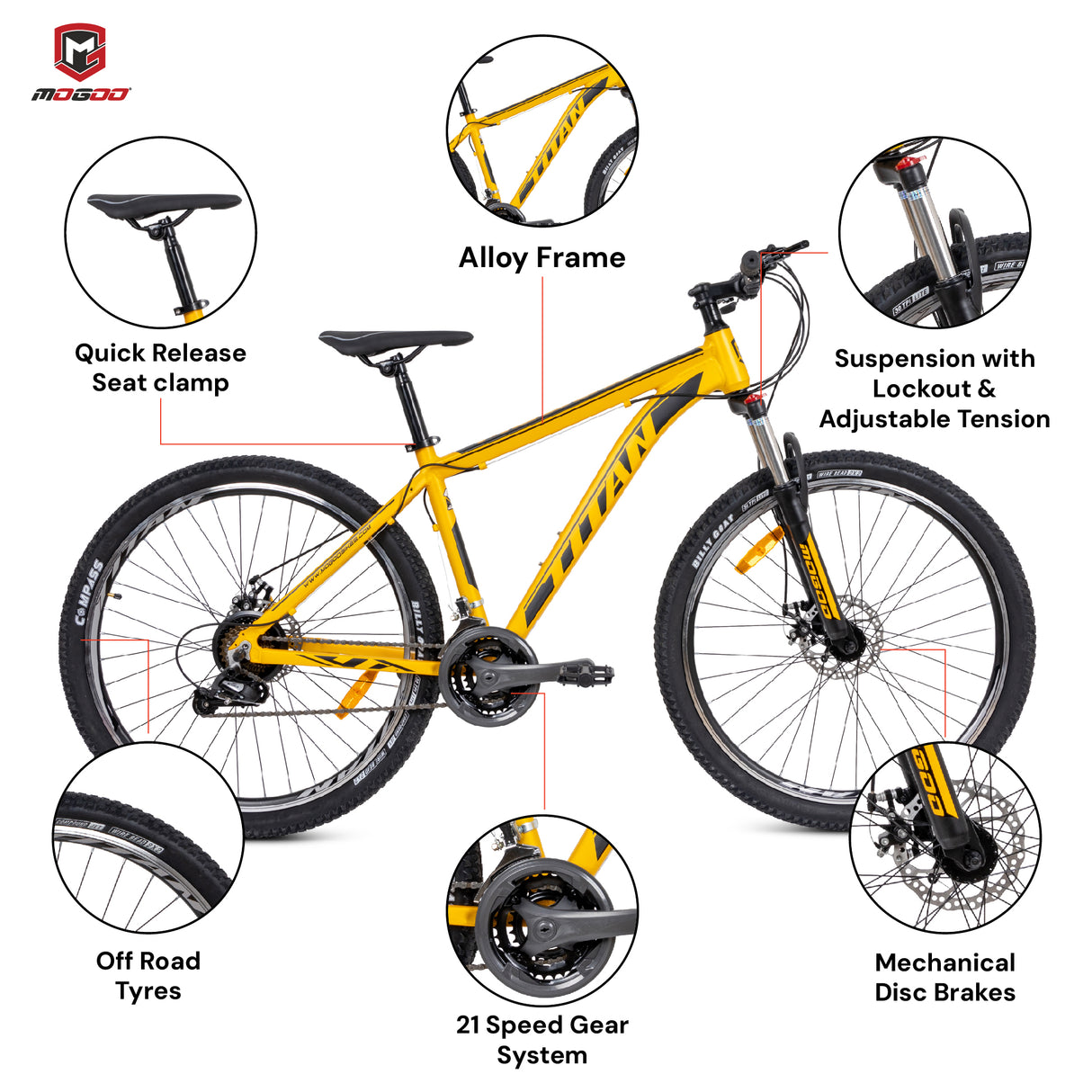 Mogoo Titan 29" Mountain Bike