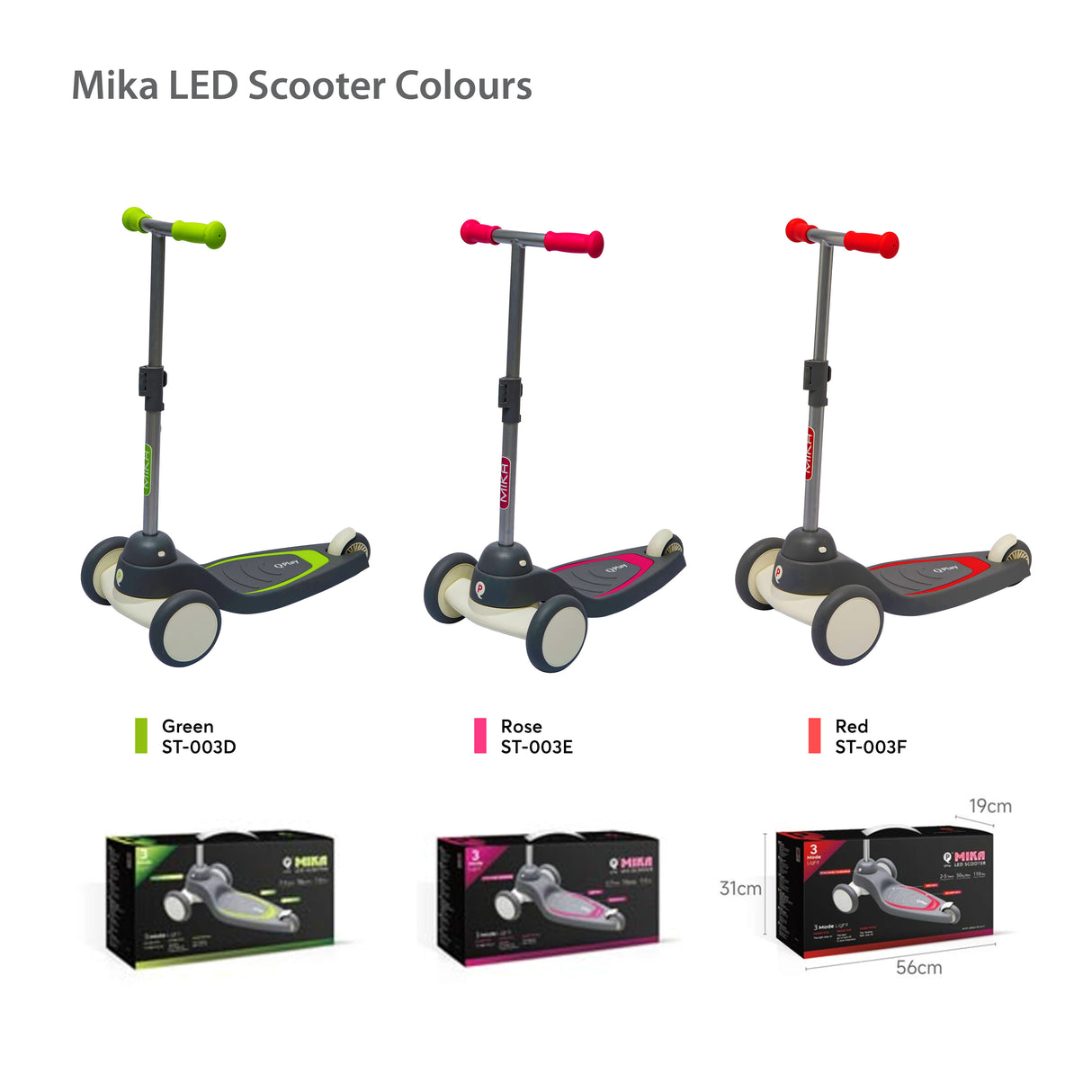 Qplay Mika LED Scooter