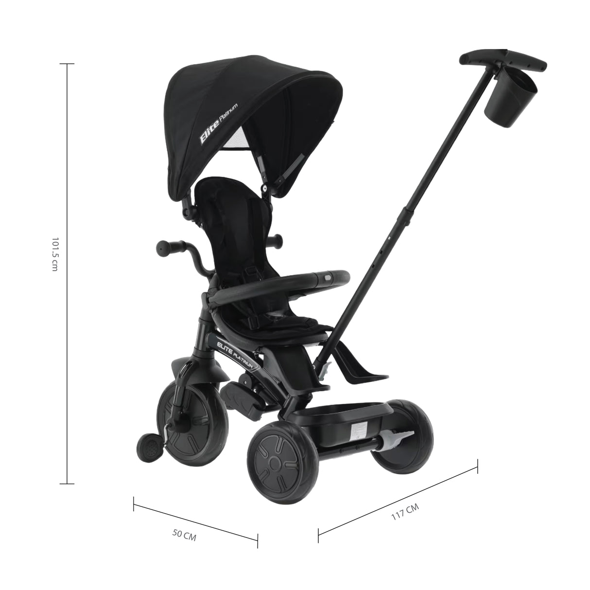Qplay Elite Platinum 6 in 1 Tricycle