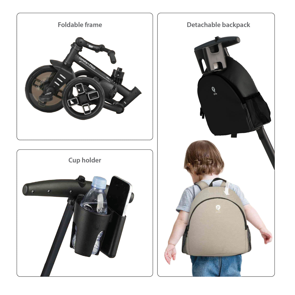 Qplay Comfo Max 7 in 1 Tricycle