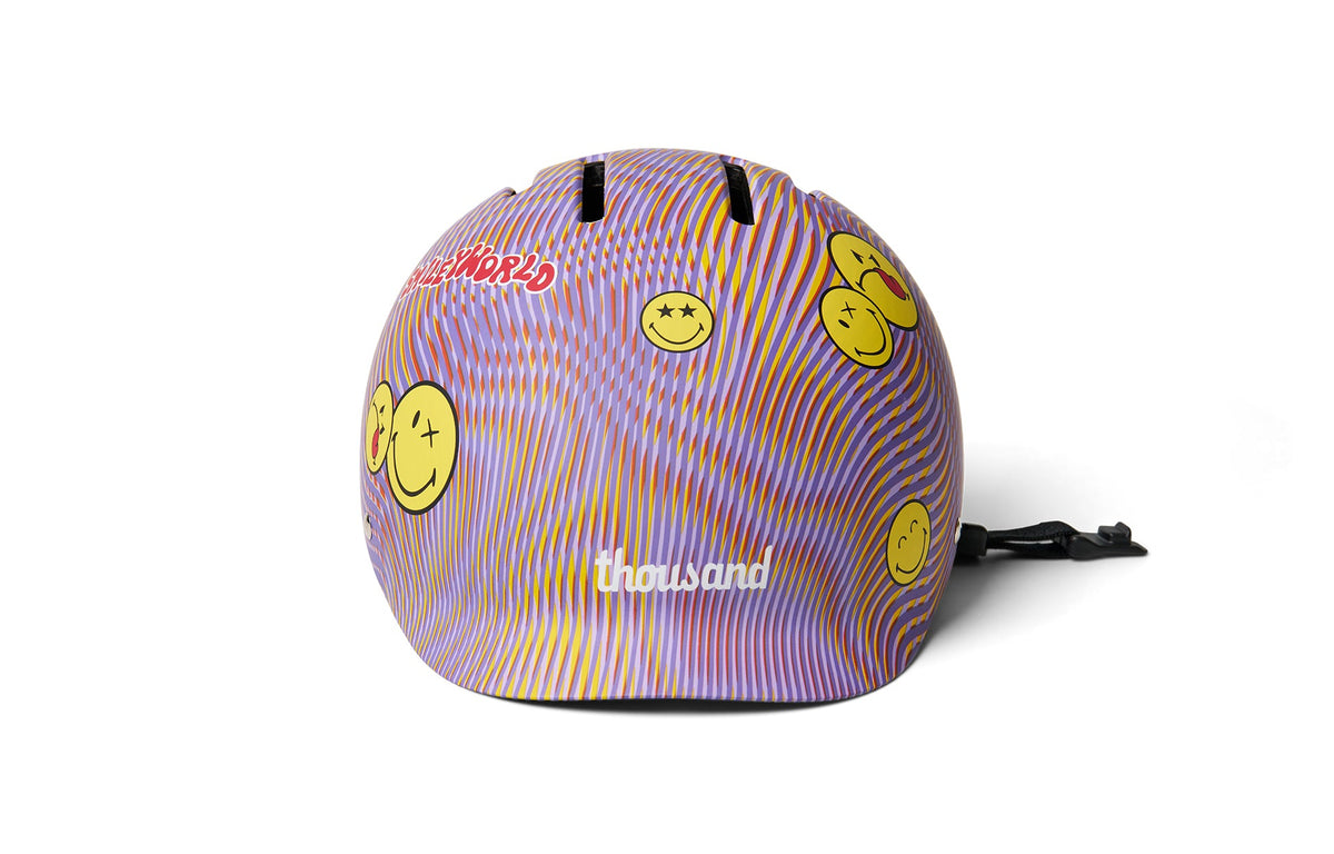 Thousand Next Youth Bike Helmet - One Size - SmileyWorld Purple Haze
