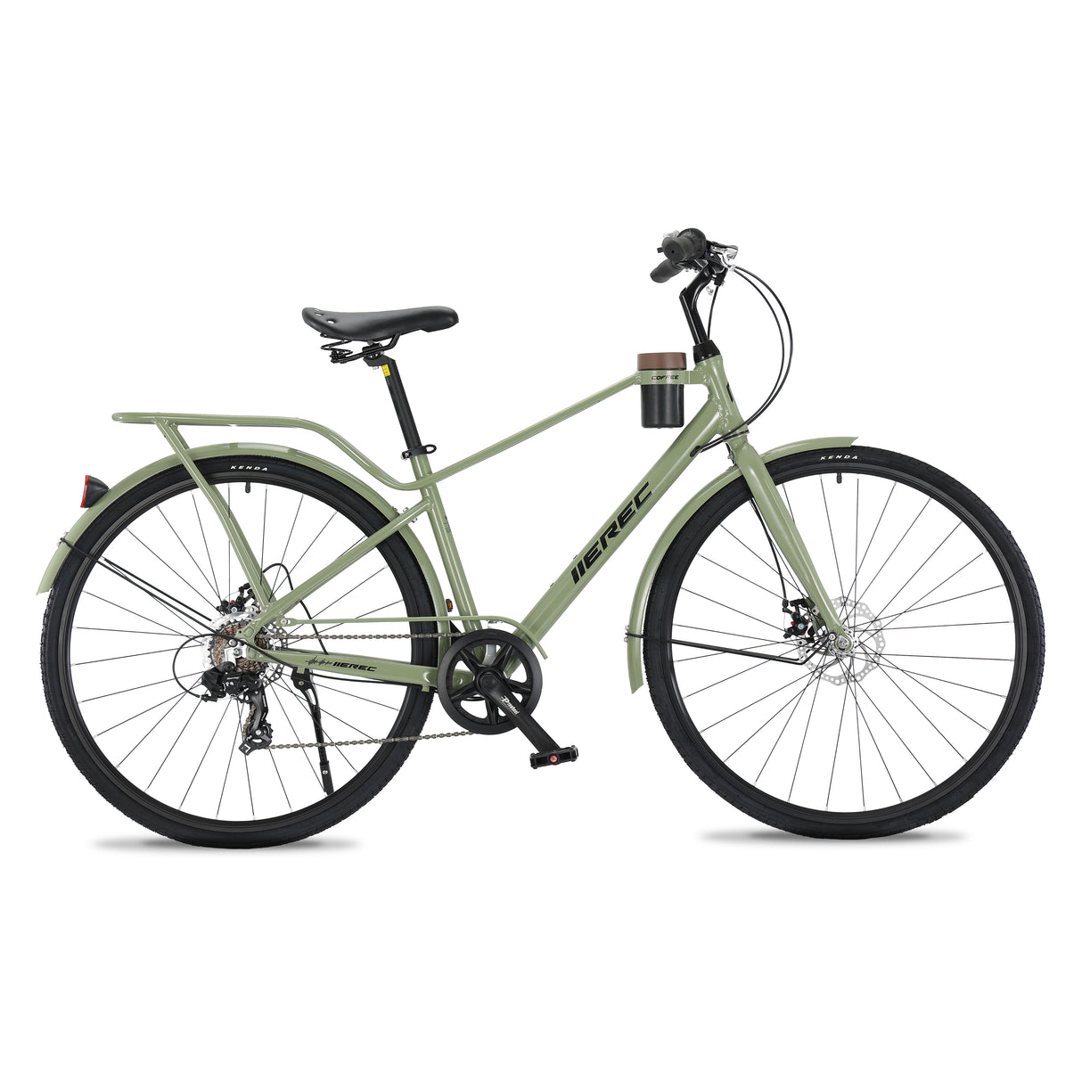 Merec Barrista 700c Cruiser Bike in green