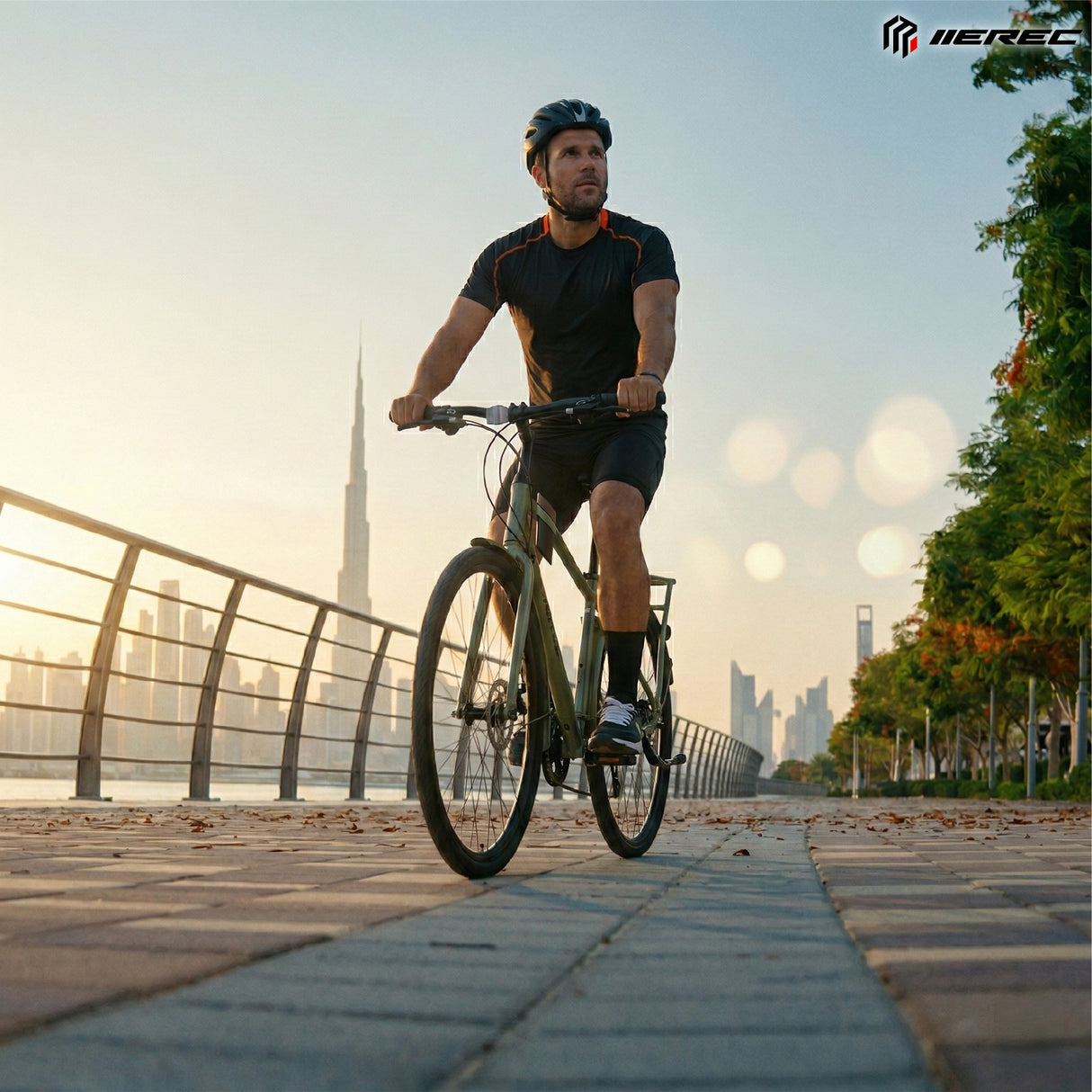 Merec Barrista 700c Cruiser Bike in green — view 6 of 6