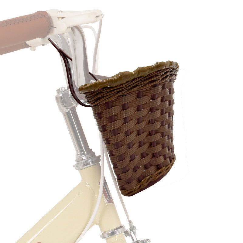 Vintage Wicker Style Kids Bike Basket