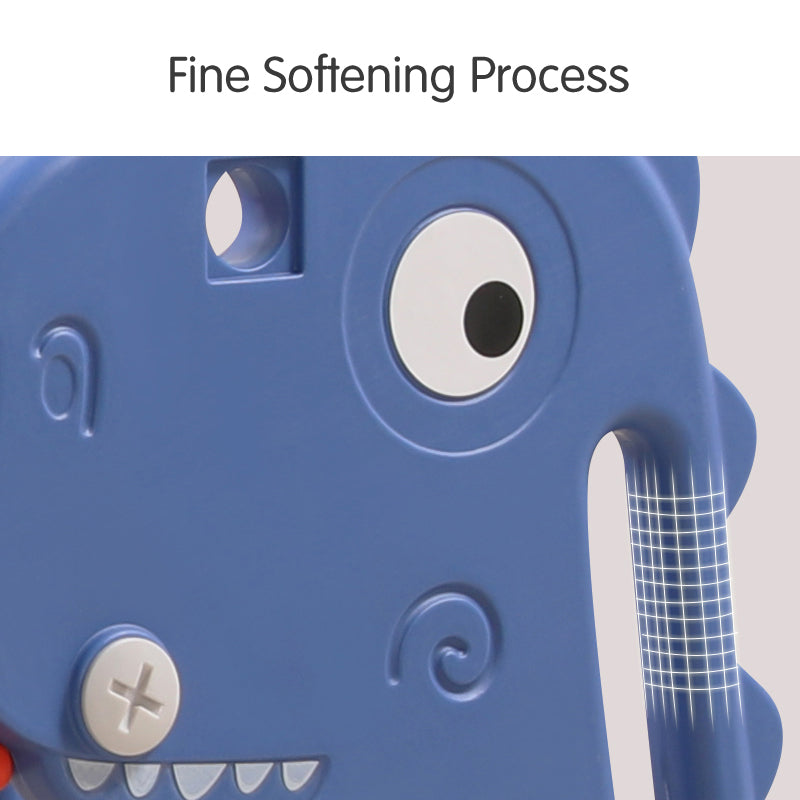 Lovely Baby Dinosaur Slide & Basketball Hoop