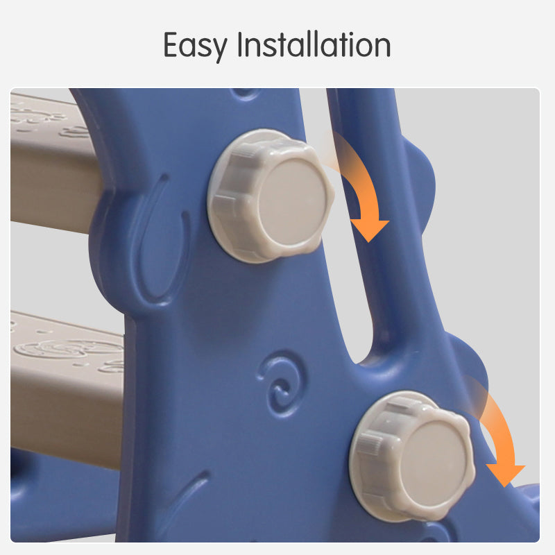 Lovely Baby Dinosaur Slide & Basketball Hoop