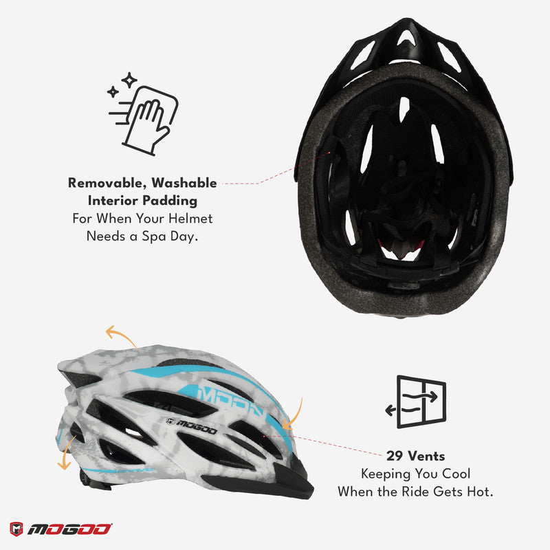 Mogoo Adult Sports Helmet - White