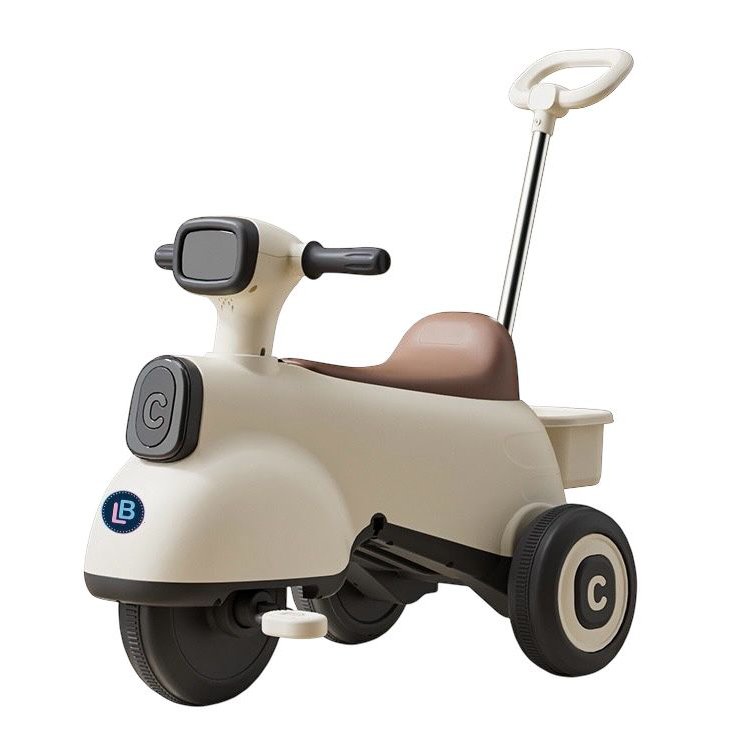 Lovely Baby Smart Trike with Push Handle, Music & Lights - White