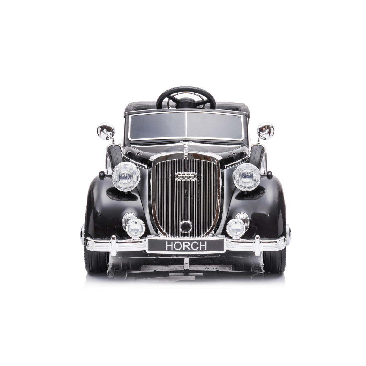 Vintage Horch car model on a white background