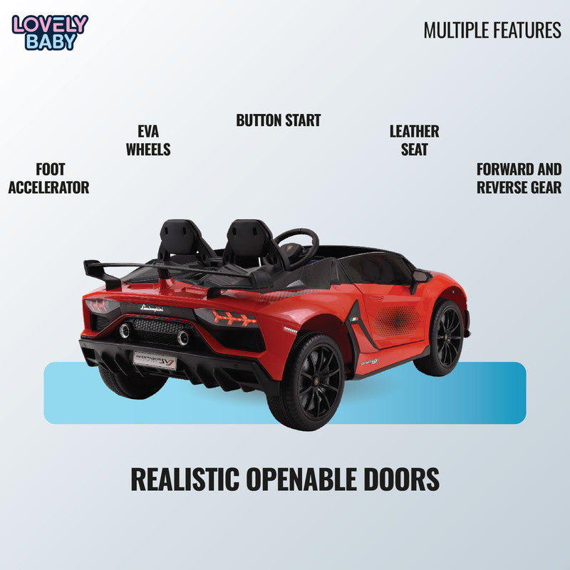 Lamborghini Aventador SVJ Kids Electric Ride-On Car