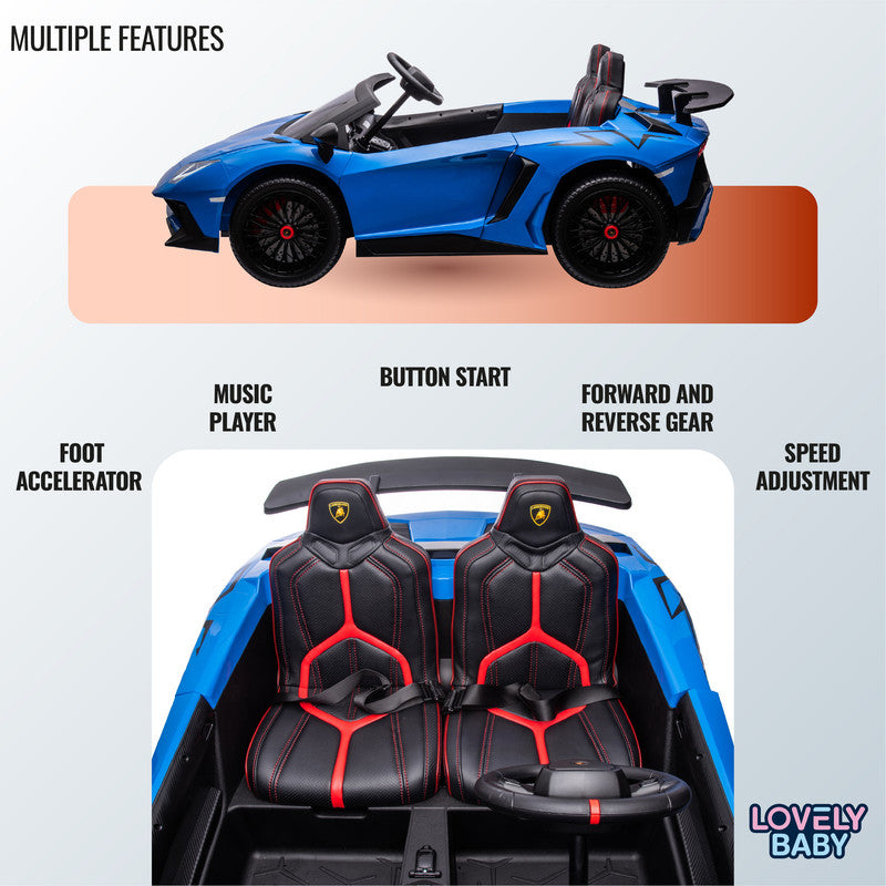 Lamborghini Aventador SVJ 2-Seater Electric Ride-On Car