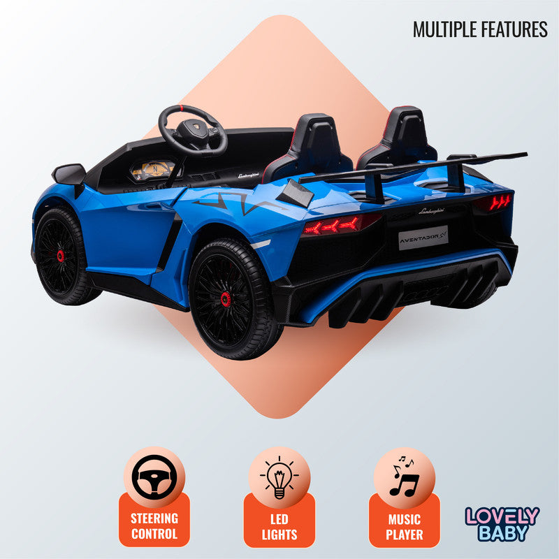 Lamborghini Aventador SVJ 2-Seater Electric Ride-On Car