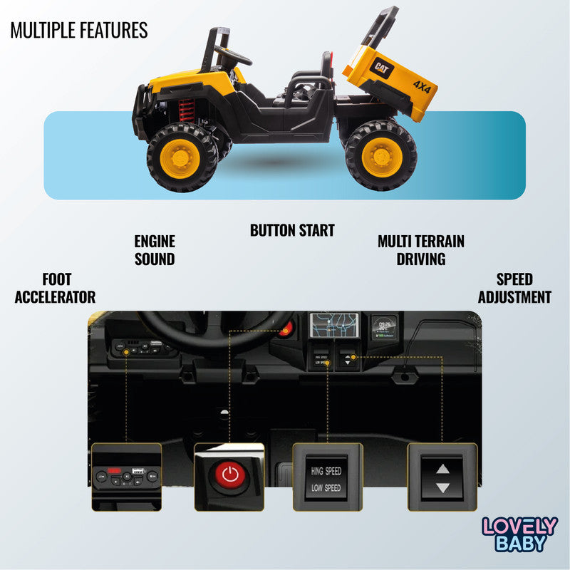 CAT 4x4 Off-Road Kids Electric Ride-On Car