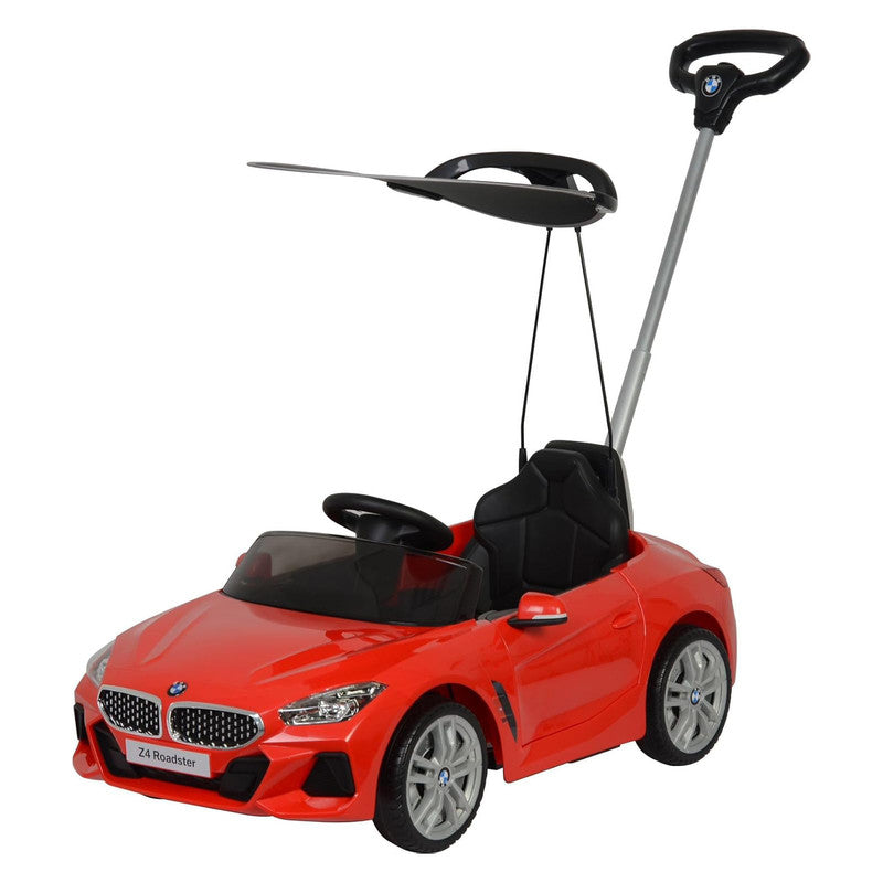 BMW Z4 Roadster Ride-On Car with Push Handle