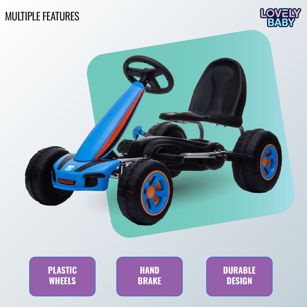 Lovely Baby Kids Pedal Race Car