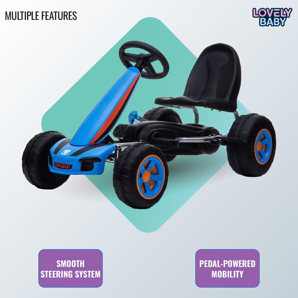 Lovely Baby Kids Pedal Race Car