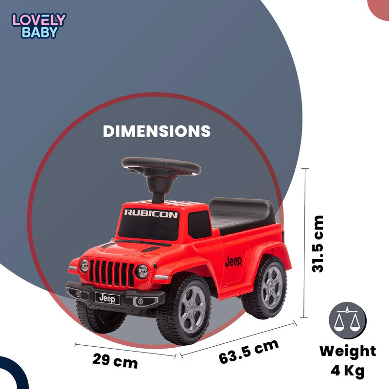 Jeep Rubicon ride-on car for kids