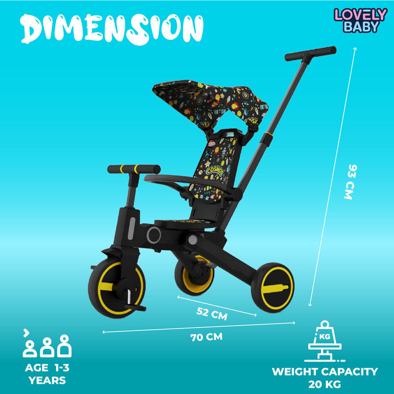Lovely Baby 7-in-1 Versatile Trike for Kids