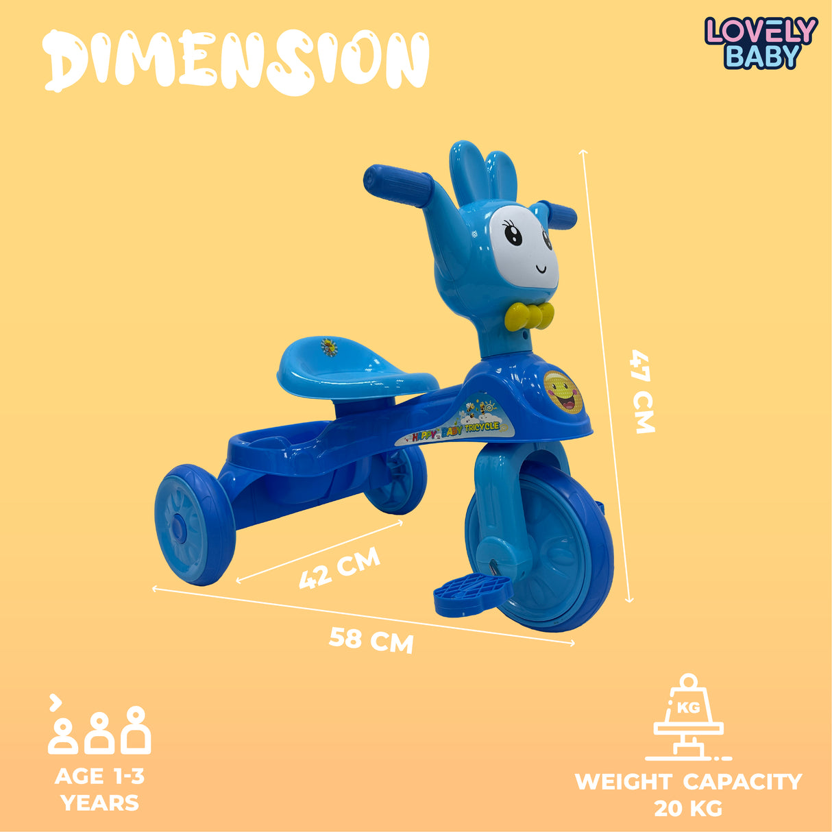 Lovely Baby Kids' Pedal Trike