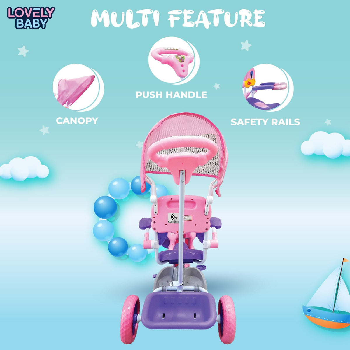 Lovely Baby LB 211 Kids Tricycle
