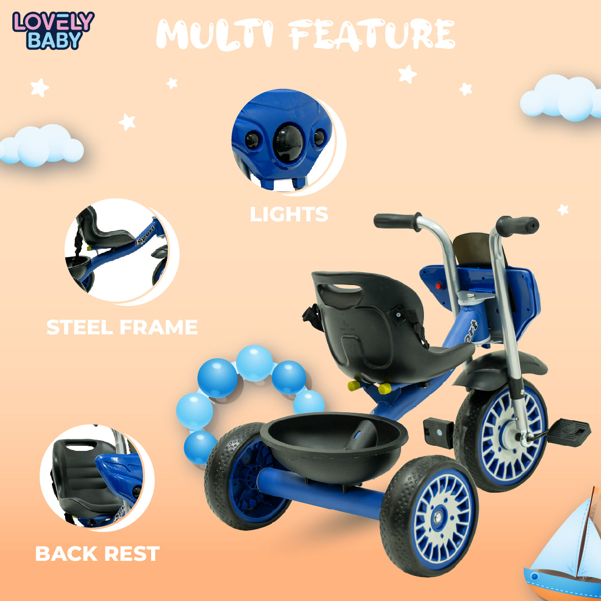Lovely Baby Elgo Smart Tricycle