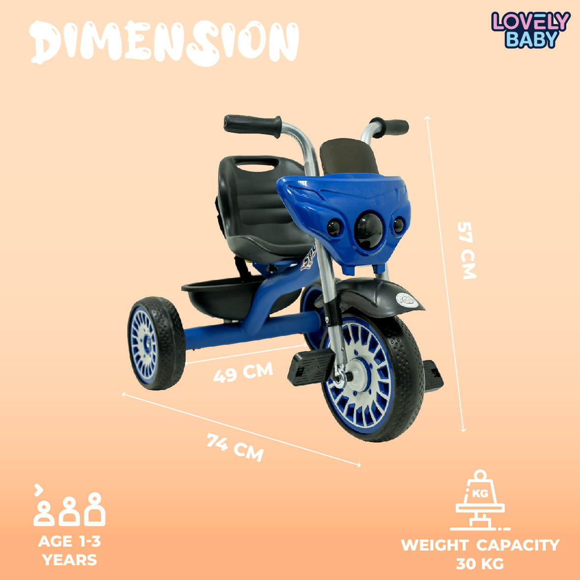 Lovely Baby Elgo Smart Tricycle