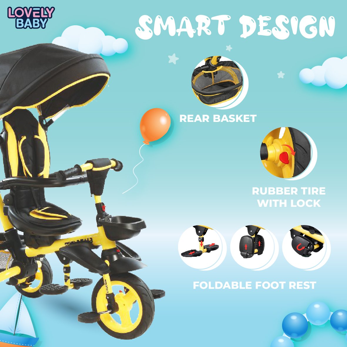 Lovely Baby Multi-Design Trike