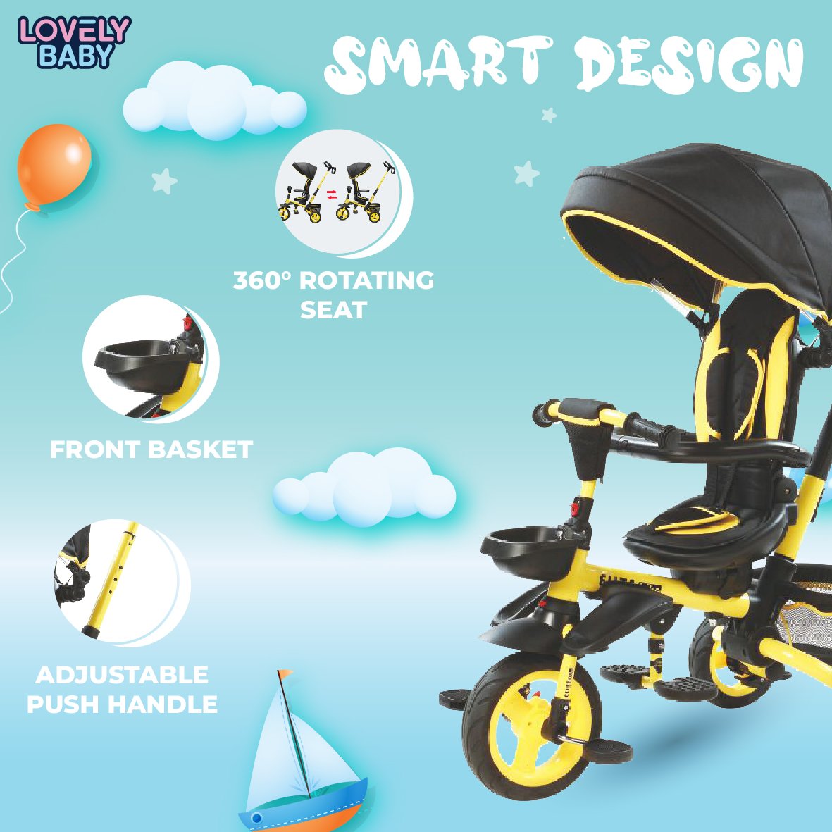 Lovely Baby Multi-Design Trike