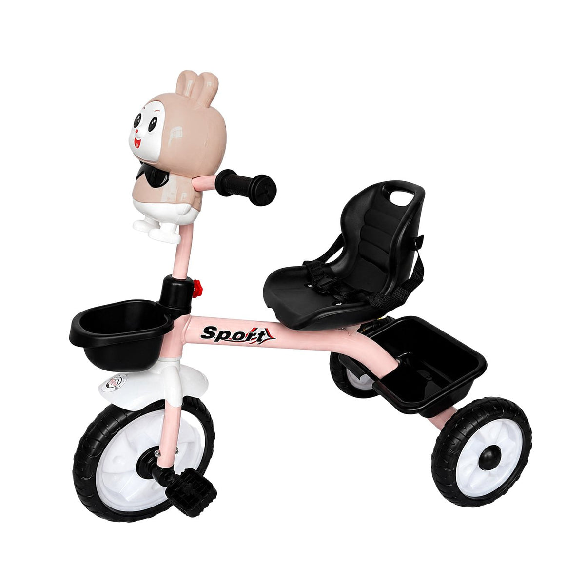 Lovely Baby Twin-Basket Tricycle