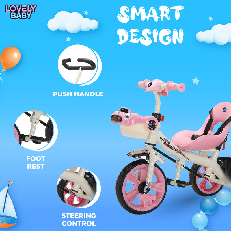 Lovely Baby Kids' Super Velocity Tricycle w/ Push Handle