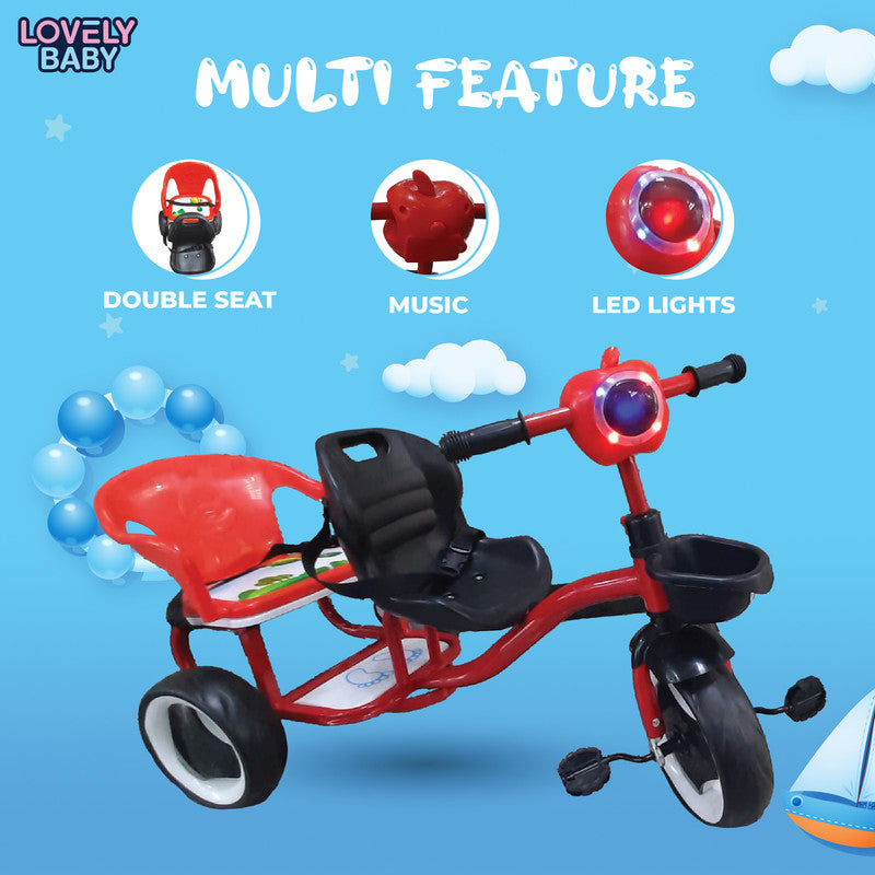 Lovely Baby 2 Seater Tricycle for Kids