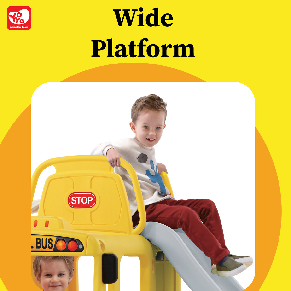 YaYa - 3 in 1 Bus Slide For Kids