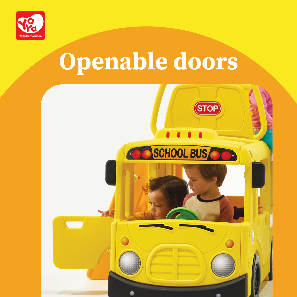 YaYa - 3 in 1 Bus Slide For Kids