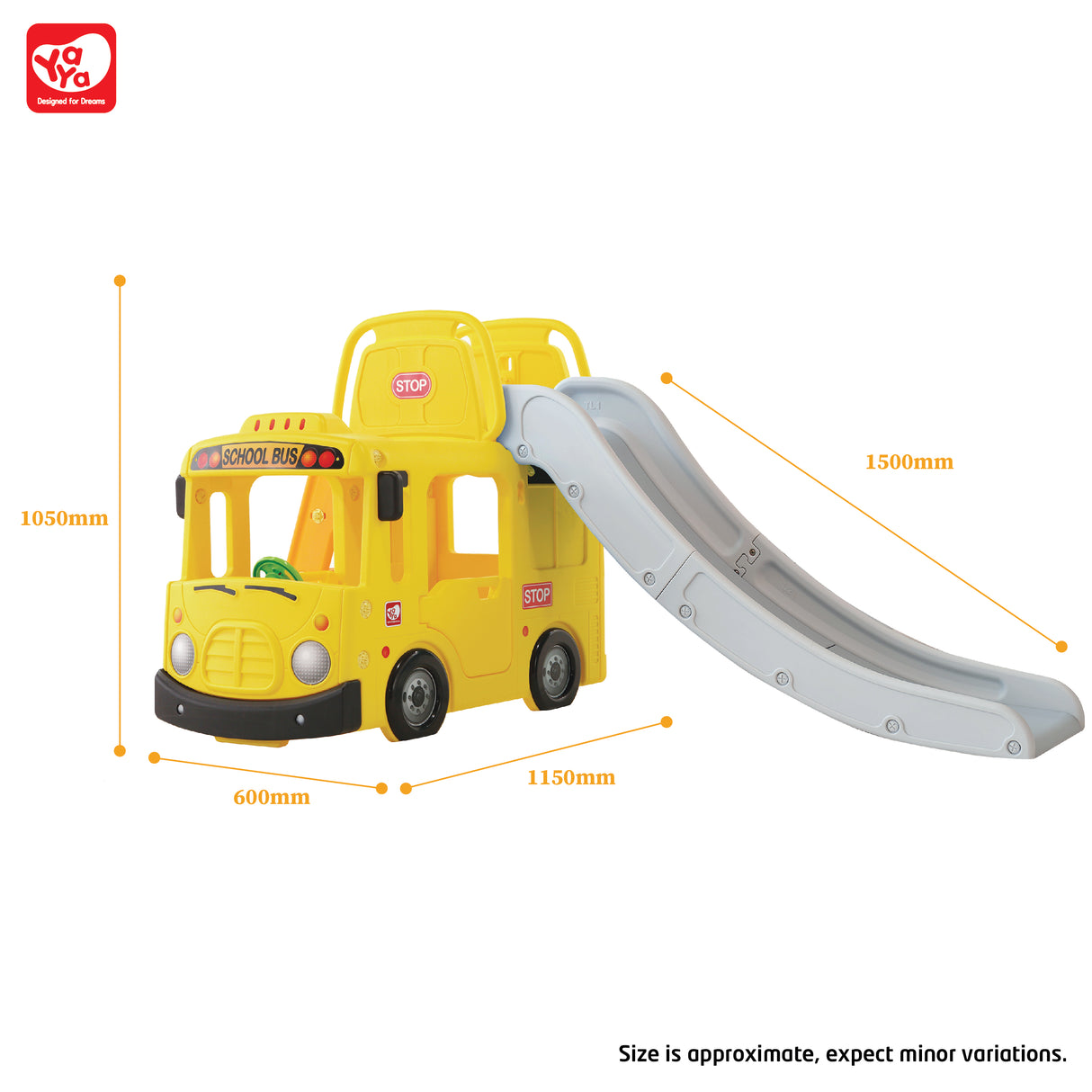 YaYa - 3 in 1 Bus Slide For Kids