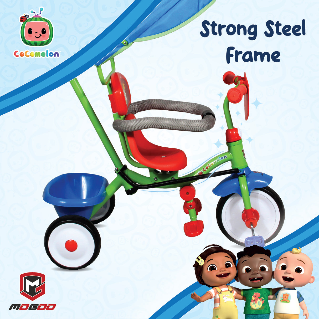 Mogoo Cocomelon Playtime Tricycle