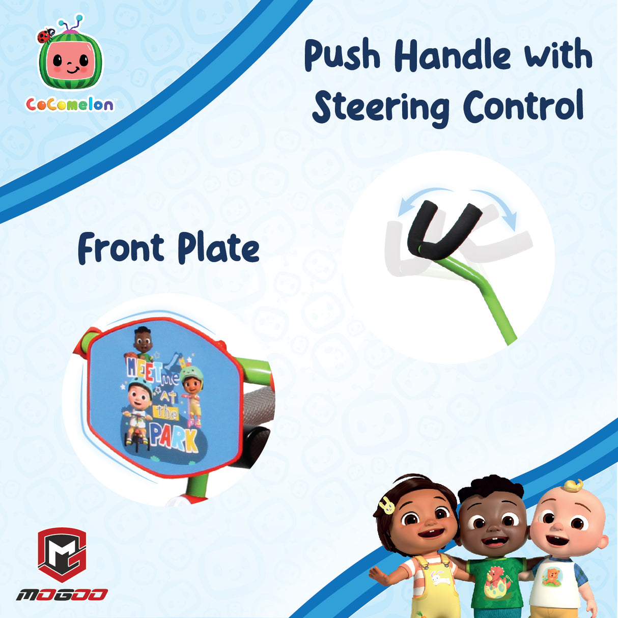 Mogoo Cocomelon Playtime Tricycle