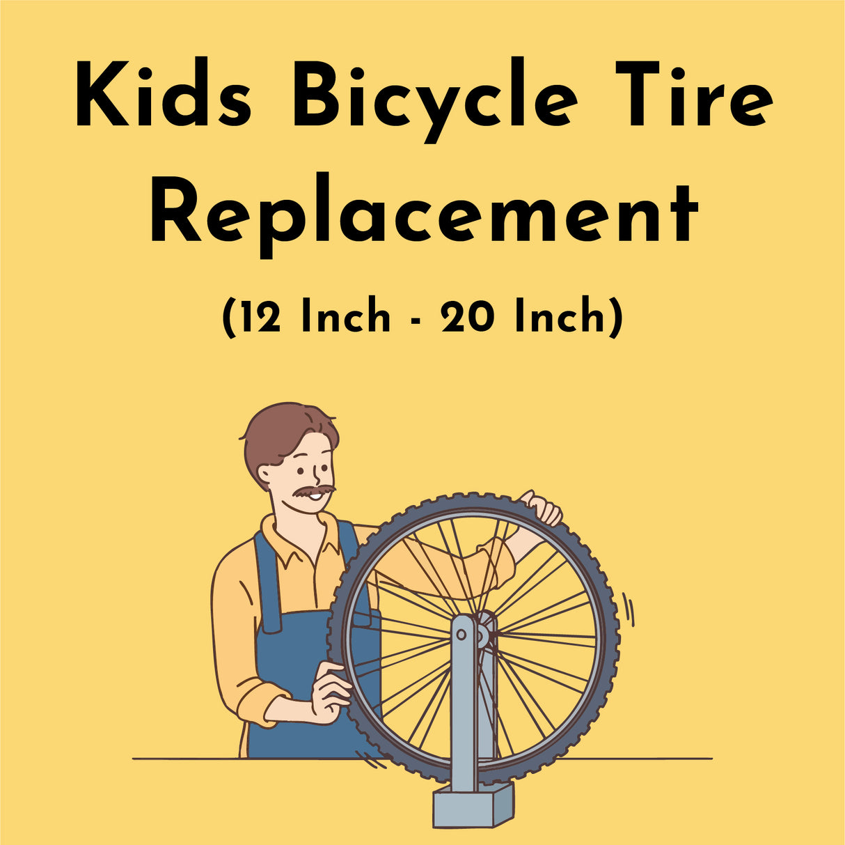 Kids Bicycle Tire Replacement
