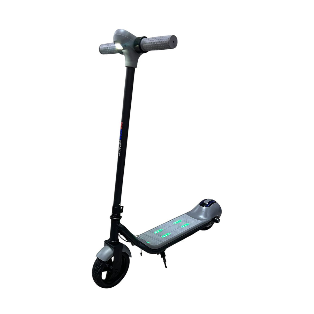 Grey electric scooter on a white background