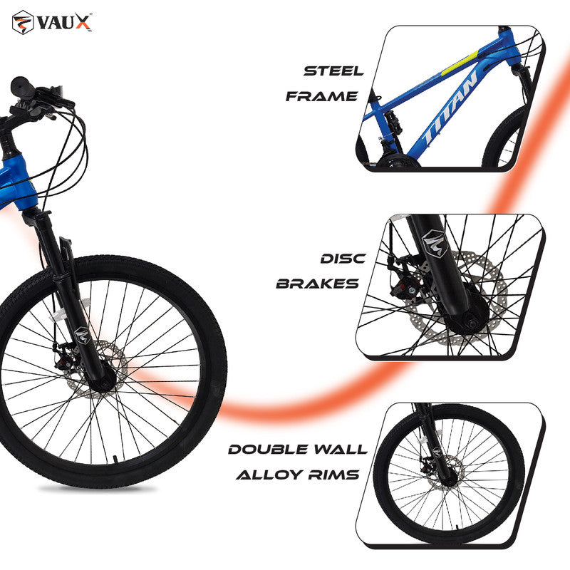 Vaux Titan 21 Speed 24" Mountain Bike